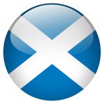 scotland flag button