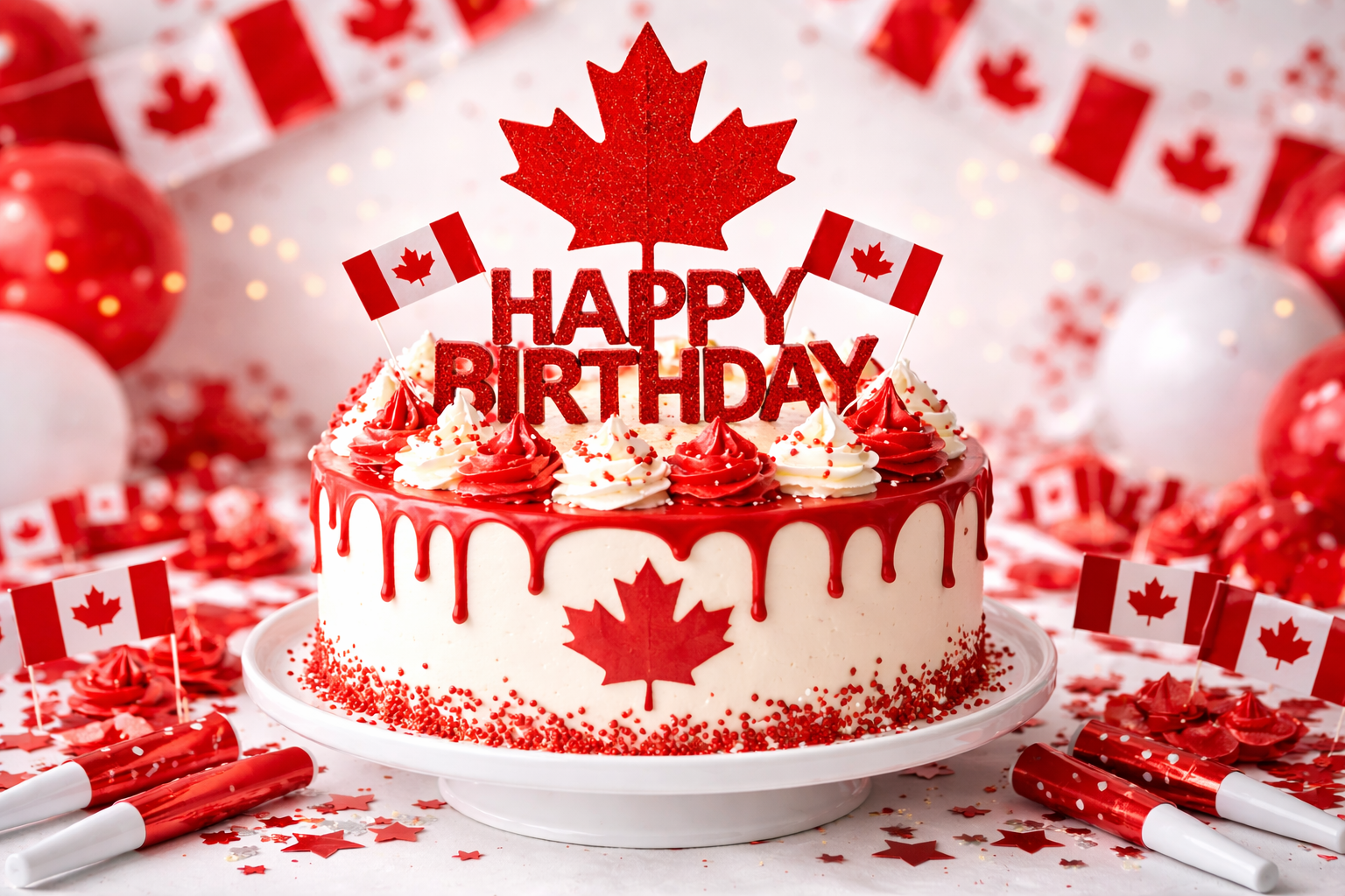 Torta di compleanno a tema Canada