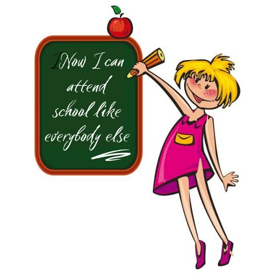 INow I can attend school like everybody else